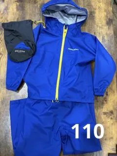 mont-bell キッズ レイントレッカー 110cm ブルー