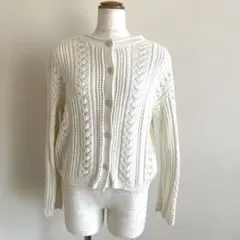 GU 2WAY レースカーディガン