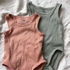 【美品】H&Mロンパース　2枚セット