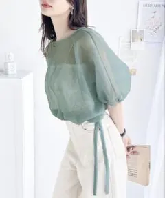 【新品】classicalelf 前後2way シアー ショート丈 シャツ