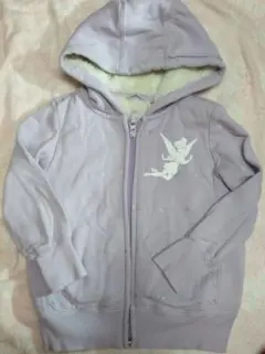 ティンカーベル　フード付き裏ボアパーカー　サイズ110