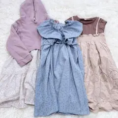 女の子ワンピース3着セット110.120cm♡