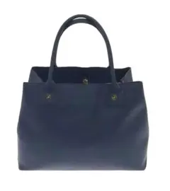 ✨アニエスベー トートバッグ レザー ブルーネイビー A4収納可✨