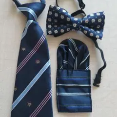 ネクタイ&チーフと蝶ネクタイセット⑤