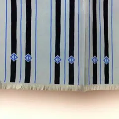 Christian Dior シルクストール ストライプ柄 CDロゴ 水色のサムネイル