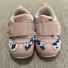 Asics ピンク 花柄スニーカー 13.0cm