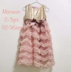 日本未発売UKブランドMonsoonキッズドレス2-3歳92-96cm新品未使用