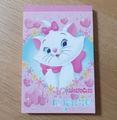 平成レトロ　ディズニー　マリー　メモ帳　おしゃれキャット　ザ・アリストキャッツ
