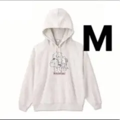 [新品]ちいかわ　キメラアリス絵柄のプルパーカー白M◆あのこトレーナースウェット