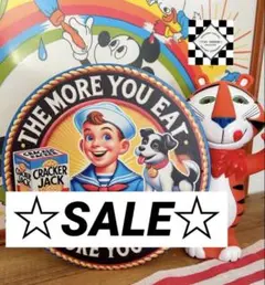 クラッカージャック　ブリキ看板　アメリカン雑貨　アメリカンフェンス　ダイナー
