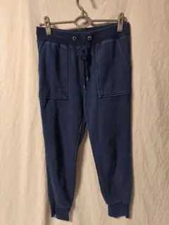 GU デニムスウェットパンツ ジョガーパンツ 裏起毛 ボア レディース XL