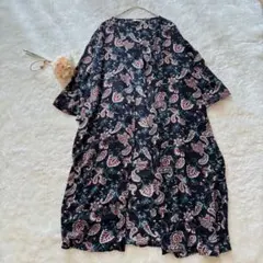 1116〈Lutique〉〈L〉シースルー/ペイズリー柄/カーディガン/羽織り