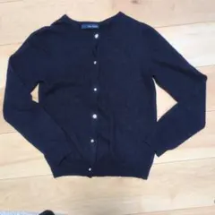 IENA SLOBE ネイビー ビジューカーディガン　アンゴラウール