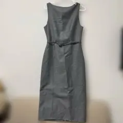 【新品未使用】H&M ノースリーブ ロングワンピース グレー