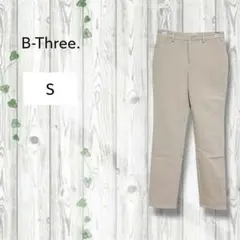 ビースリー　美脚ストレッチパンツ　ウエストゴム　ベージュ　S