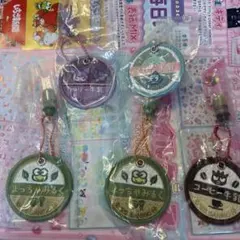 サンリオ　ミルクキャップシアーチャーム　クロミばつ丸　ハンギョドン　けろっぴ