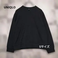 UNIQLO　ソフトニットフリースvネックt ユニクロ　ネイビー　S