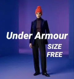 【極美品】UNDER ARMOUR アンダーアーマー ニット帽 オレンジ フリー