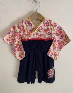袴ロンパース　女の子　70cm