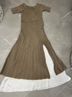 RESEXXY ニットワンピース 半袖 スリット入り