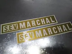 【S.E.V.MARCHAL】　マーシャル　ロゴエンブレムステッカー　2枚セットのサムネイル