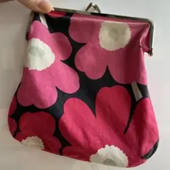 マリメッコ　がま口ポーチ