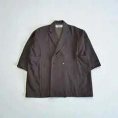 【美品】BASISBROEK メルトンエッグコート EGG ブラウン メンズ