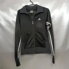 135♪ユーズド★アディダススポーツウエアーブラック表記L(帰着感S-Mサイズ)