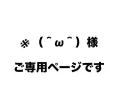 ※（＾ω＾）様、ご専用ページです