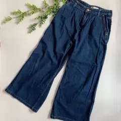 ザラ ZARA 極太 バギー デニムパンツ ワイドパンツ ベルト付き EUR36