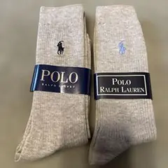Polo Ralph Lauren グレー ソックス 24-26cm 2足セット