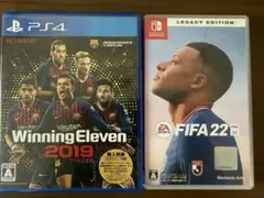 ウイニングイレブン2019 PS4 FIFA22 Switchのサムネイル