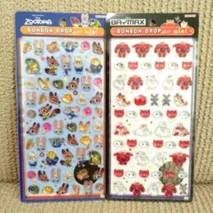 ボンボンドロップシール　ミニ　ベイマックスズートピア