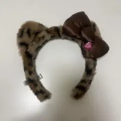 【即日発送】ハローキティ ヒョウ柄カチューシャ