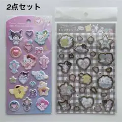 新品★サンリオキャラクターズ ジュエルステッカー キャンディシール 2点セット