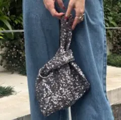 CIAOPANIC TYPY カラビナ付きスパンコールバッグ