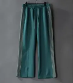 suggestion センタースリット ジャージ フレア パンツ