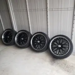 20インチ アルミホイール タイヤ付き 4本セット Kiii ハイエース用