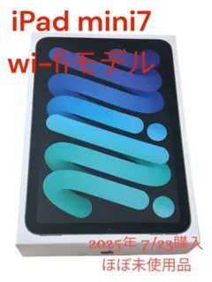 【即日発送】iPad mini A17pro 第7世代 wifi 128GB