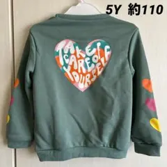 SHEIN トレーナー バックプリント ハート