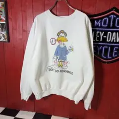 80s USA製　ヴィンテージスウェット　ラグラン　ノリ系