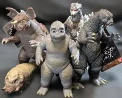 モスゴジ・ミニラ・バラゴン・メカゴジラ他（バンダイ）ムービーモンスター５体セット