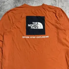 THE NORTH FACE 長袖Tシャツ レンガオレンジ XXL