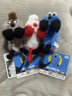 パペットスンスン　ひっかけマスコット　全3種セット　スンスン　ノンノン　ゾンゾン