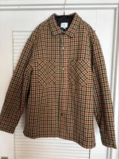H&M チェック柄シャツジャケット キルティング　Lサイズ