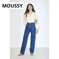 美品✨マウジー DENIM WIDE パンツ デニム ブルー 近年 ストレート