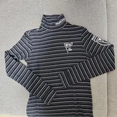 PEARLY GATES ストライプ タートルネックシャツ