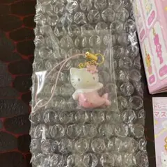 ハローキティ　トレーディングマスコットストラップ マーメイド　ピンク