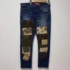 JUNYA WATANABE リーバイス wネームパッチワークストレートデニム