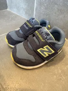 new balance 996 ベビーシューズ グレー/イエロー